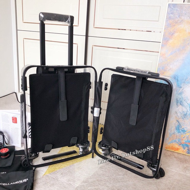 OFF-WHITE X RIMOWA聯名透明箱 RIMOWA日默瓦行李箱四輪拉杆箱 gdx1237